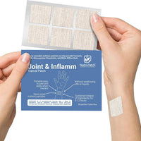 NUTRI-PATCH Joint & Inflamm Topical Patch, Infused with Turmeric, MSM, Glucosamine, Chondroitin, and White Willow bark.Designed to Give You a Boost. (30/Pack).