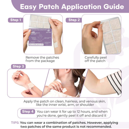 NUTRI-PATCH MULTI without Iron Topical Patch, Infused with D3, B Complex, Magnesium, and Zinc. Designed to Give You a Boost (30/Pack).