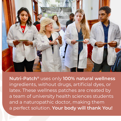 NUTRI-PATCH Multi-Nutrients Topical Patch, Infused with D3, B Complex, Magnesium, Zinc. Designed to Give You a Boost (30/Pack).